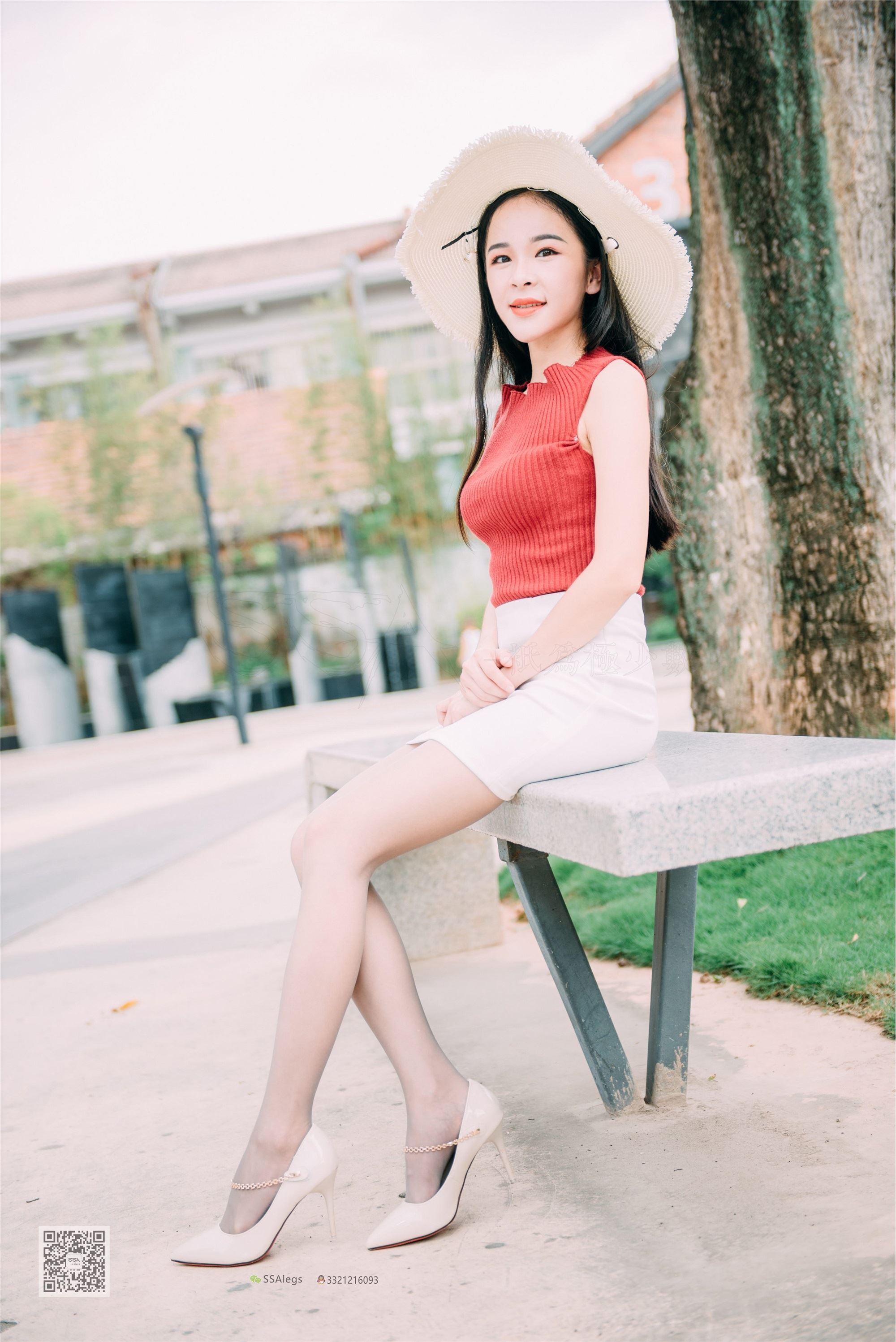 SSA丝社 NO.007 nono 街拍灰丝特辑